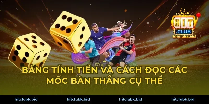 Bảng tính tiền và cách đọc các mốc bàn thắng cụ thể